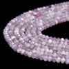 Natural Kunzite Gemstone Grade AAA Micro Faceted Rondelle 4X2MM Loose Beads (P115)