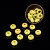 Natural Olive Jade Gemstone Large Hole Beads Rondelle Donut 14MM BULK LOT 2,6,12,24,50 Beads (80021204-S62)