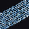 Natural Aquamarine Gemstone Pebble Nugget 6-8MM Loose Beads (D641)