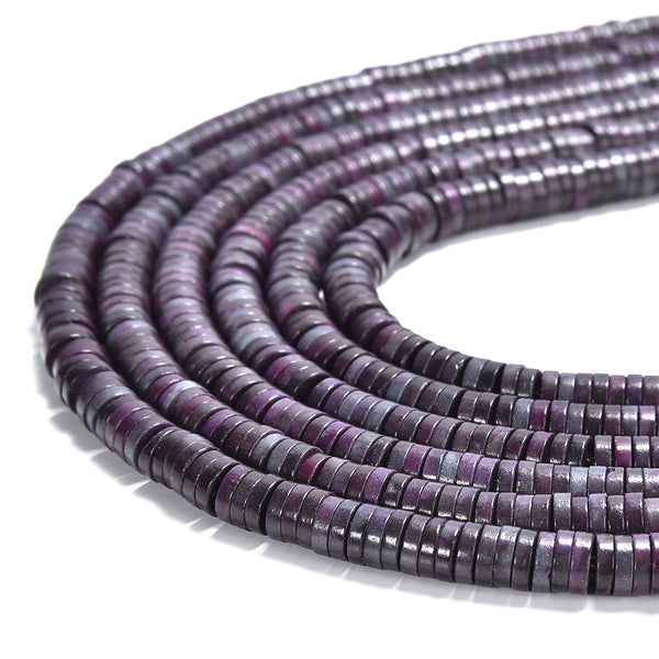 Sugilite Jasper Gemstone Heshi Rondelle Slice 4X1MM Loose Beads 14.5 inch Full Strand (80019464-P105)