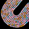 Pink Blue Yellow Cracked Agate Gemstone Round 6MM 8MM 10MM Loose Beads (D706)