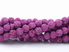 6mm Pink Volcanic Basaltic Lava Gemstone Round 6mm Loose Beads 15 inch Full Strand (90186696-747)
