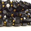 Natural Black Onyx Gemstone Micro Faceted Hexagon Star 11MM Loose Beads 7.5 inch Half Strand (80021530-D722)
