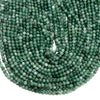 Emerald Green Color Jade Gemstone Round 4MM Loose Beads 14.5 inch Full Strand (80020073-D617)