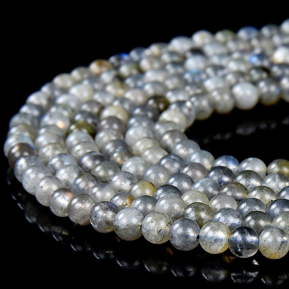 Natural Labradorite Gemstone Round 3-4MM Loose Beads 15.5 inch Full Strand (80018925-P86)