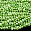 Freshwater Lime Green Pearl Gemstone Potato Nugget 5-7MM Loose Beads (S28)