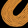 Orange Lava Gemstone Love Heart 6MM Loose Beads (D643)
