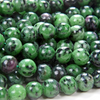 6mm Ruby Zoisite Gemstone Green Red Grade AA Round Loose Beads 15.5 inch Full Strand (80000364-783)