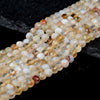 Natural Citrine Gemstone Grade A Micro Faceted Round 4MM 6MM Loose Beads (P96)