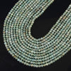 Natural Aqua Apatite Gemstone Round 3MM 4MM 5MM Loose Beads 15inch Full Strand (D686)