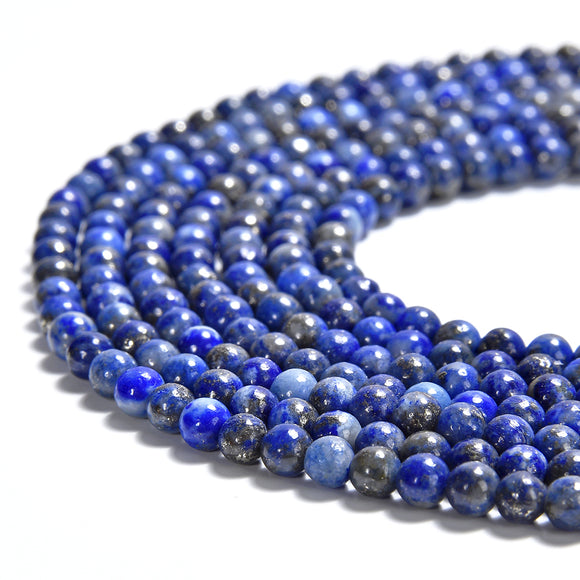 Natural Lapis Lazuli Gemstone Grade A Round 3MM Loose Beads 15 inch Full Strand (80019459-P104)