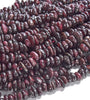 Natural Red Garnet Gemstone Pebble Nugget Freeform Rondelle 8-10MM Loose Beads (D558)
