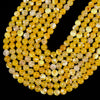 Yellow Fire Agate Gemstone Round 6MM 8MM 10MM 12MM Loose Beads (D696)