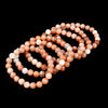 Natural Sunstone Gemstone Round Bracelet 8MM 7.5 inch Strand (80018855-S27)