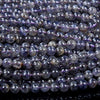 Natural Iolite Gemstone Grade AA Round 3MM 4MM 5MM 6MM Loose Beads (D447)