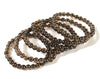 Natural Smoky Quartz Gemstone Round Bracelet 7MM 10MM 7.5 inch Strand (S52)