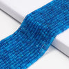 Blue Jade Gemstone Rondelle 4X2MM Loose Beads 14.5 inch Full Strand (80020061-D616)