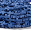 Blue Lava Gemstone Cross 11X9MM Loose Beads (D649)