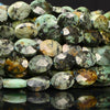 Natural African Turquoise Gemstone Micro Faceted Oval 8X6MM Loose Beads 7.5 inch Half Strand (80021471-D717)