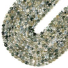 Natural Green Moss Agate Gemstone Micro Faceted Oval 8X6MM Loose Beads 7.5 inch Half Strand (80021470-D717)