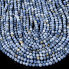 Natural Blue Coral Gemstone Grade A 5MM Micro Faceted Round Loose Beads 15 inch Full Strand (80018224-P97)