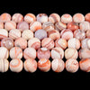 Brown White Stripe Agate Gemstone Round 10MM Loose Beads (D708)