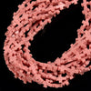 Pink Lava Gemstone Cross 11X9MM Loose Beads (D649)
