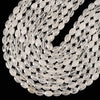 Natural Rock Crystal Clear Quartz Gemstone Micro Faceted Oval 8X6MM 11X7MM Loose Beads 7.5inch Half Strand (D719)