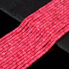Pink Jade Gemstone Rondelle 4X2MM Loose Beads 14.5 inch Full Strand (80020062-D616)