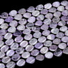 Natural Lavender Amethyst Gemstone 20X15MM Twist Oval Loose Beads (D425)