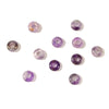 Natural Flower Amethyst Gemstone Large Hole Beads Rondelle Donut 14MM BULK LOT 2,6,12,24,50 Beads (80021184-S63)