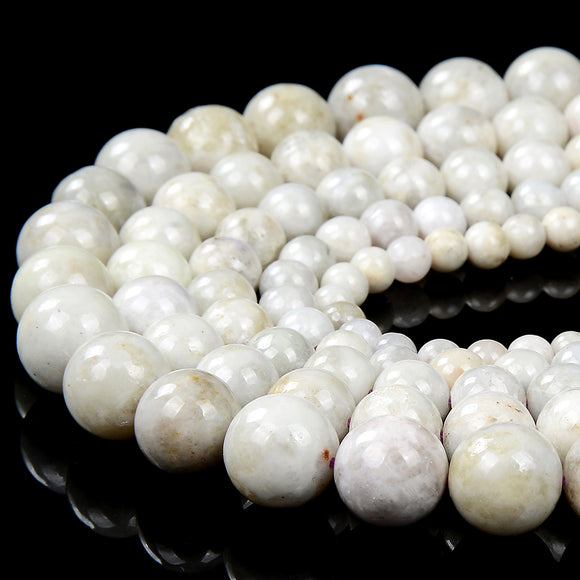 Natural Rare Hackmanite UV Reactive Fluorescent Gemstone Round 4MM 5MM 6MM 7MM 8MM 9MM 10MM 11MM 12MM Loose Beads (D435 D436)