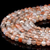 Natural Arusha Rainbow Lattice Sunstone Gemstone Grade AAA 3MM Micro Faceted Round Loose Beads 15 inch Full Strand (80018236-P98)