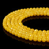 Yellow Jade Gemstone Facetecd Round 8MM Loose Beads (D631)