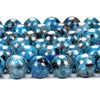 Blue Yooperlite UV Reactive Gemstone Round 8MM Loose Beads (D484)