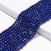 Lapis Blue Jade Gemstone Facetecd Round 6MM Loose Beads (D630)