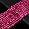 Ruby Red Jade Gemstone Round 6MM Loose Beads 14.5 inch Full Strand (80020220-D628)
