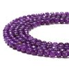Amethyst Purple Jade Gemstone Facetecd Round 8MM Loose Beads (D631)