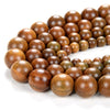 Natural Green Sandalwood Mala Meditation Beads Round 6MM 8MM 10MM 12MM Loose Beads 16 inch BULK LOT (2-W0)