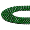 Emerald Green Jade Gemstone Round 6MM Loose Beads 14.5 inch Full Strand (80020188-D626)