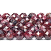 Natural Red Garnet Gemstone Grade AA Micro Faceted Round 6MM 7-8MM Loose Beads (P101)