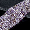 Natural Amethyst Gemstone Grade A Micro Faceted Rondelle 4X3MM Loose Beads (P93)