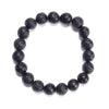 100% Rough Natural Agni Manitite Tektite Gemstone Round Bracelet 10-11MM 7.5 inch Strand (80020966-S53)
