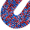 Red Blue Fire Agate Gemstone Round 10MM Loose Beads (D708)