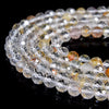 Natural Topaz Gemstone Grade AA Micro Faceted Round 5MM Loose Beads (P115)
