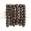 Natural Dark Rosewood Round Bracelet 6MM 8MM 10MM 12MM 7.5 inch Strand (S61)