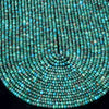 Natural Chrysocolla Azurite Gemstone Grade AAA 4X2MM Micro Faceted Rondelle Loose Beads 15 inch Full Strand (80018124-P89)
