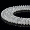 Gray Jade Gemstone Round 8MM Loose Beads 14.5 inch Full Strand (80020237-D629)