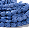 Light Blue Lava Gemstone Oval 10X8MM Loose Beads (D648)