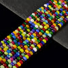 Multi Color Jade Gemstone Faceted Rondelle 8X4MM Loose Beads (D663 )